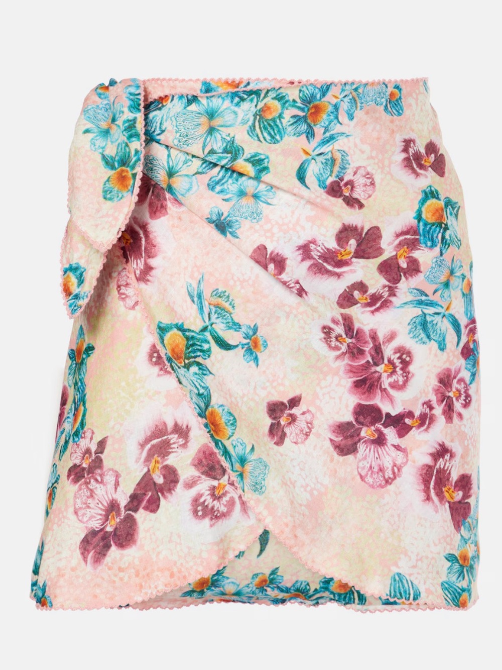 Agua by Agua Bendita Sz M/L Pareo Agustina Prado  beach cover-up Floral Wrap